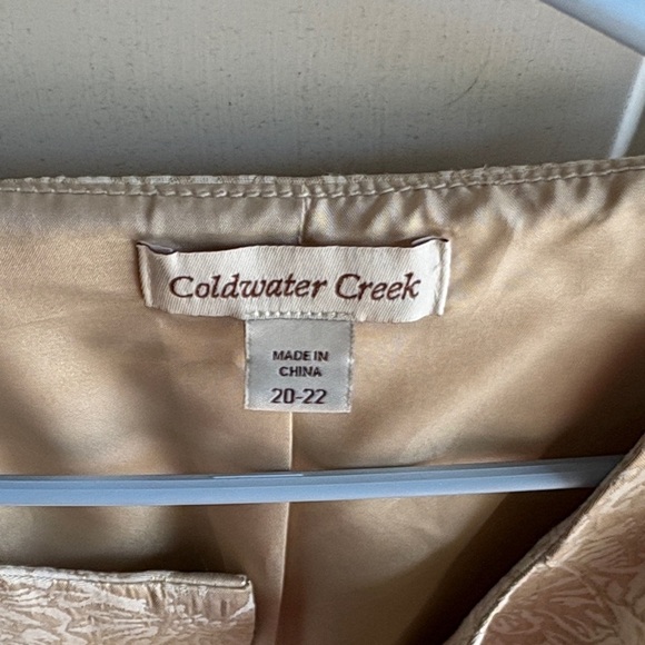 🌟 Coldwater Creek Shimmering Jacquard Short-Sleeve Blazer ~ Size 20-22🌟 - Picture 2 of 8